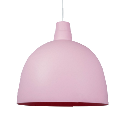 Colgante rosa pastel pvc E27 28cm